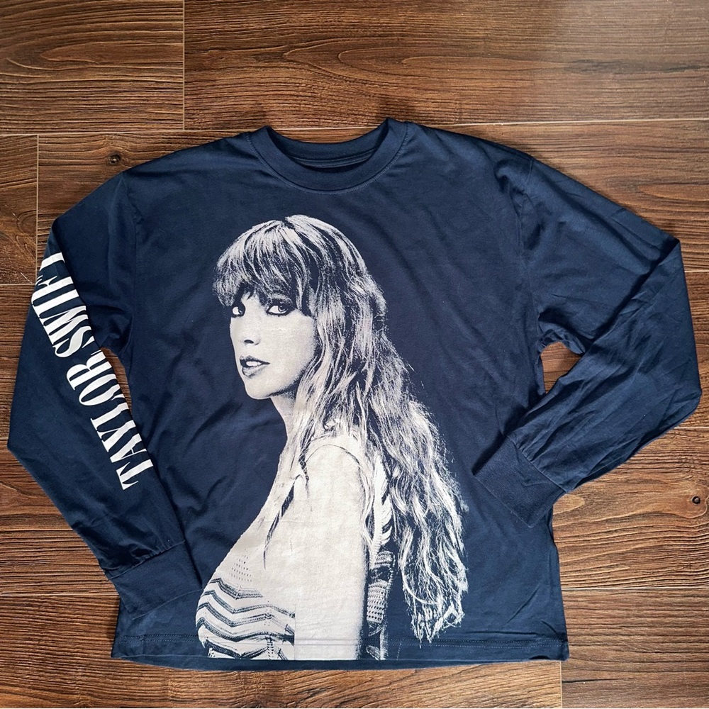 Taylor Swift The Eras International Tour Navy Long Sleeve